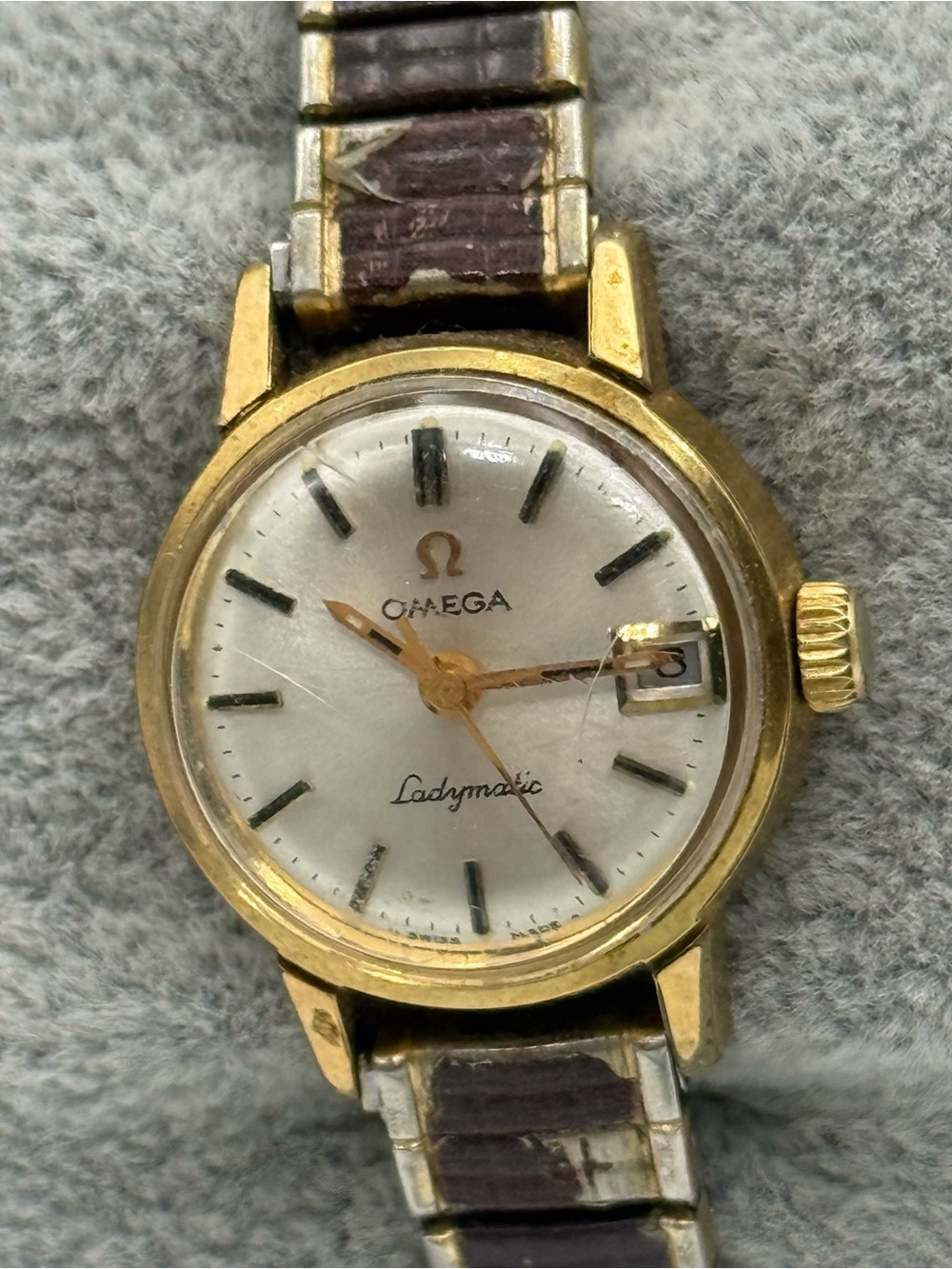 vintage Omega Ladymatic 14k gold-filled ladies' automatic wristwatch. - Picture 3 of 6